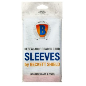 Beckett Shield - 100 protège-cartes refermables Graded