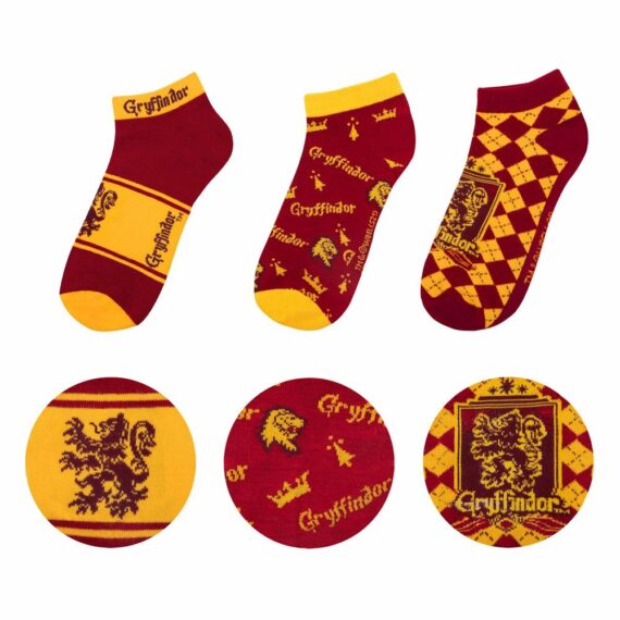 Harry Potter pack 3 paires de socquettes Gryffondor