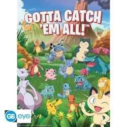 POKEMON Set 2 Chibi Posters Décorations (52 x 38cm)