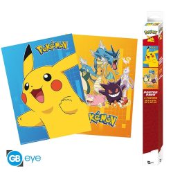 POKEMON Set 2 Chibi Posters Personnages colorés (52 x 38 cm)