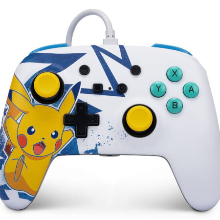 Manette Switch filaire avec palette – Pokémon – Pikachu