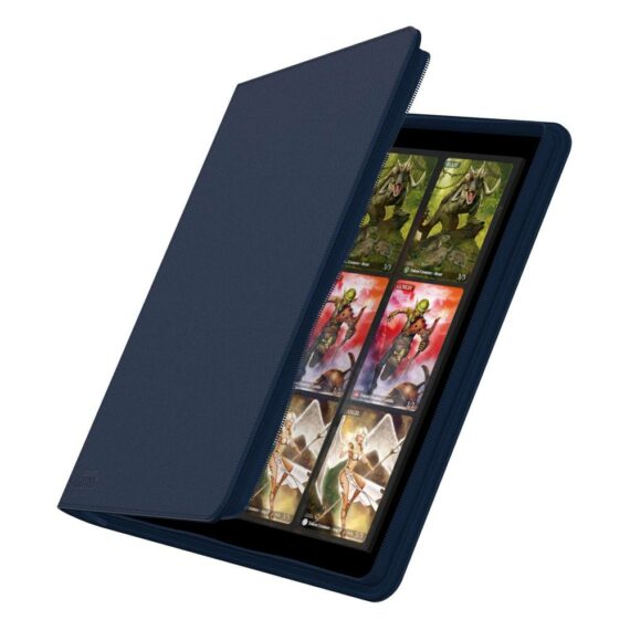 Ultimate Guard - Portfolio 24-Pocket QuadRow ZipFolio XenoSkin 480 - Bleu