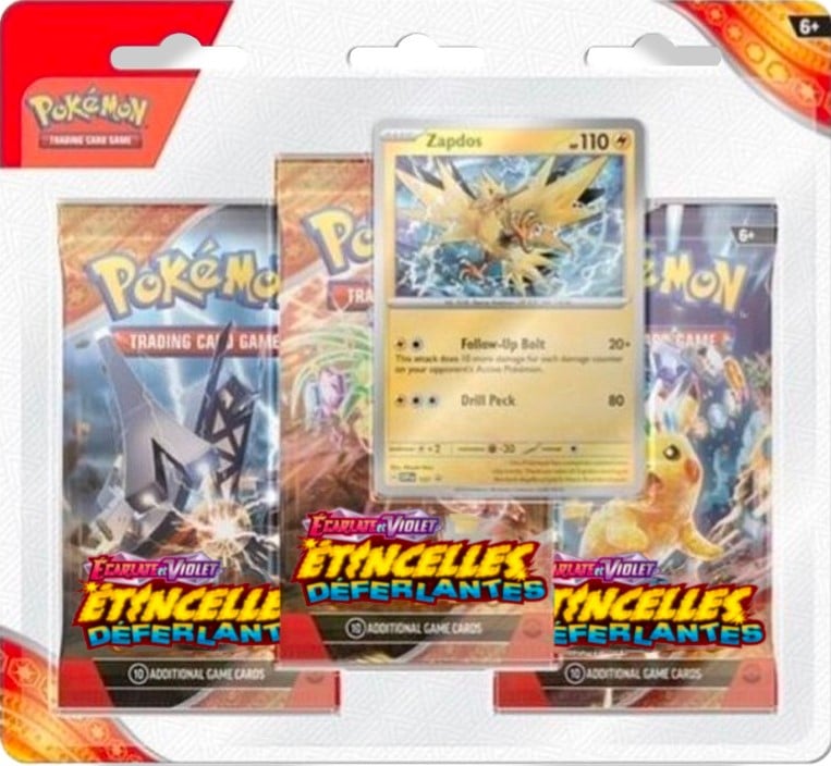 [FR] Tripack Pokémon EV08 Etincelles Déferlantes (Electhor ou Maraiste)