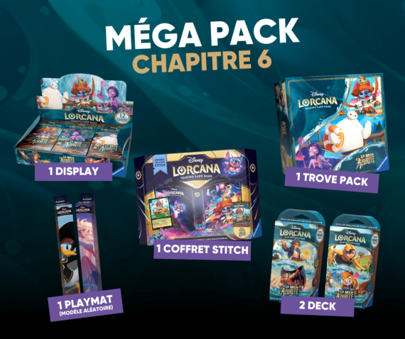 Mega Pack Lorcana Chapitre 6 La Mer Azurite