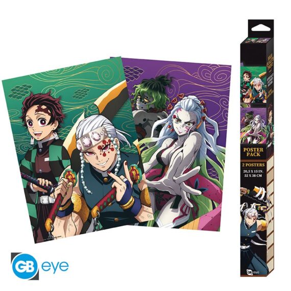 DEMON SLAYER Set 2 Chibi Posters Le quartier des plaisirs(52 x 38 cm)