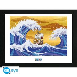 ONE PIECE Tirage encadré Thousand Sunny
